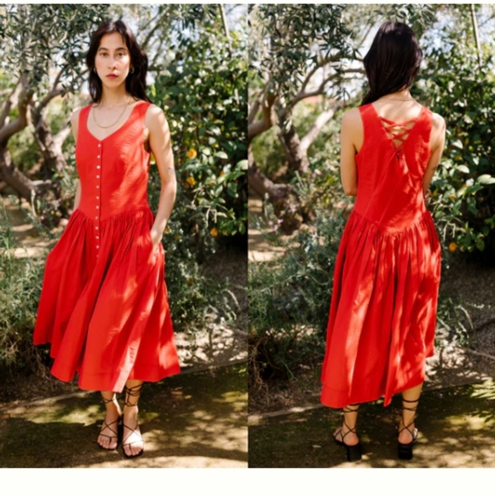*Horses Atielier* Natalie Scarlet Sleeveless Dress* Size 1